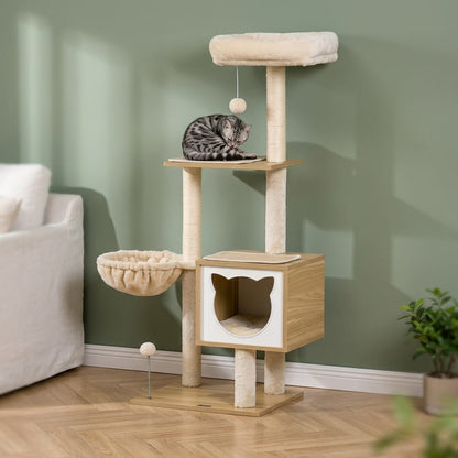 Arbre a chat moderne bois