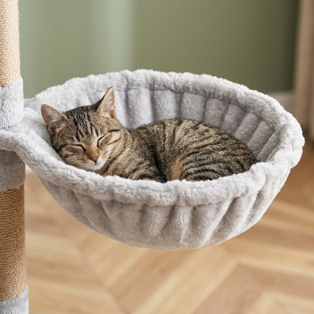 Arbre a chat moderne en bois