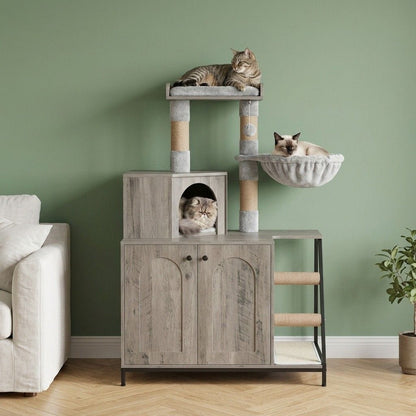 Arbre a chat moderne en bois