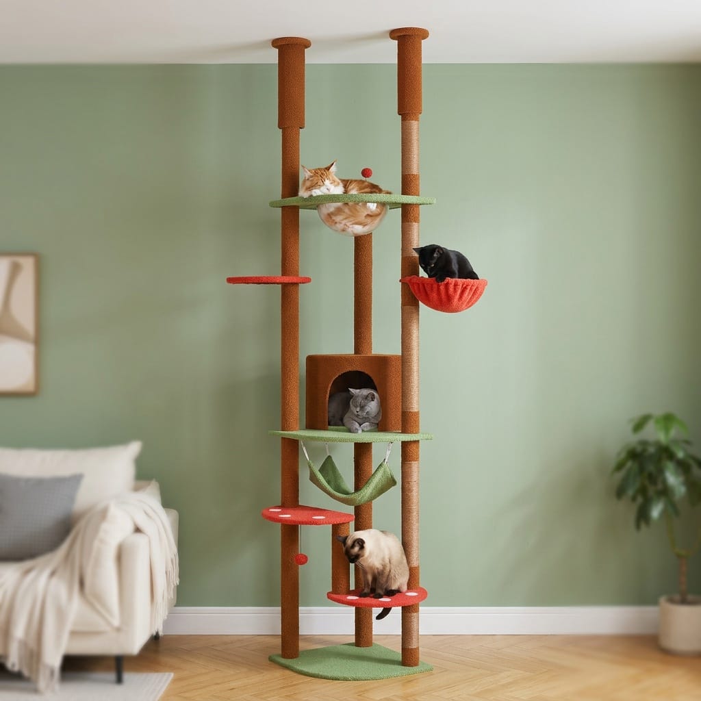 Arbre a chat plancher au plafond
