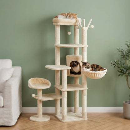 Arbre a chat pour gros chat beige
