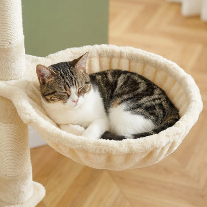 Arbre a chat pour gros chat beige