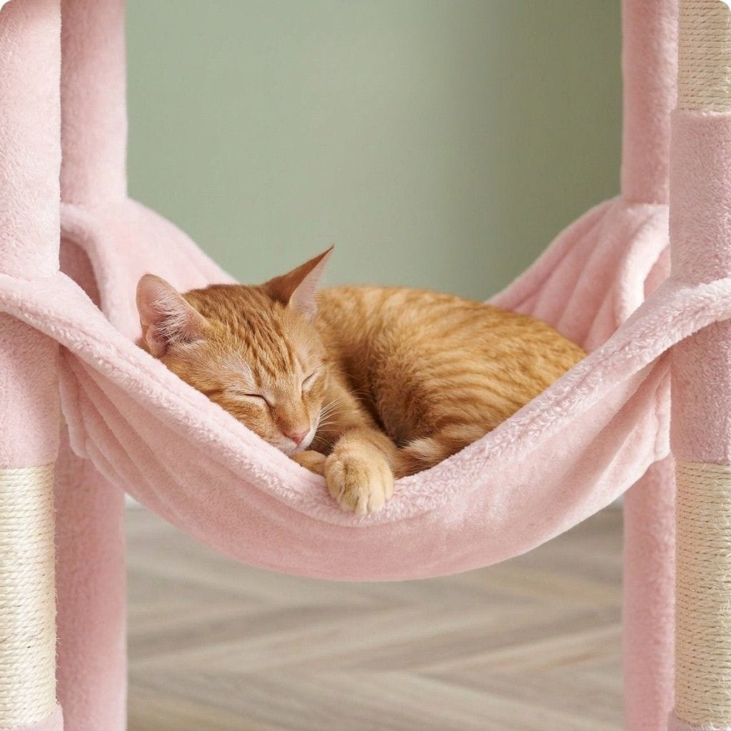 Arbre a chat rose