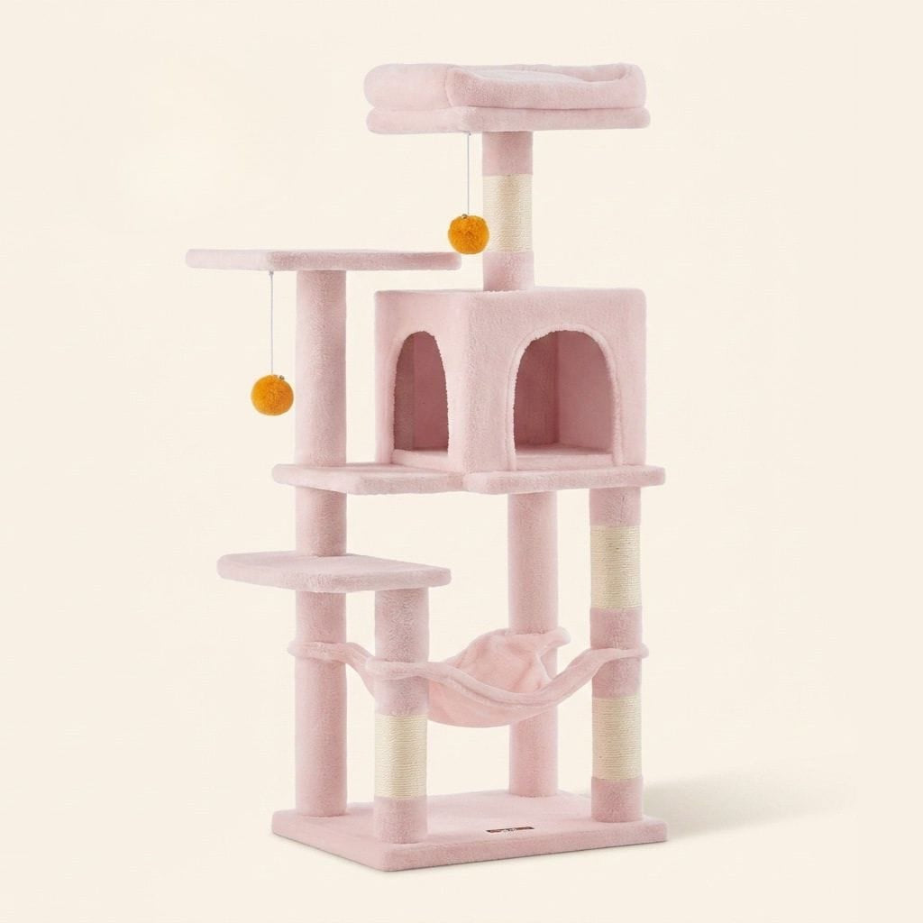 Arbre a chat rose