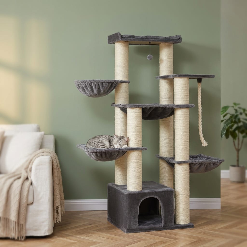 Arbre a chat solide pour maine coon