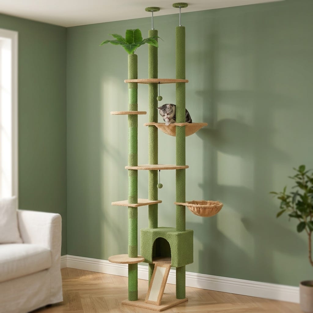 Arbre a chat vert