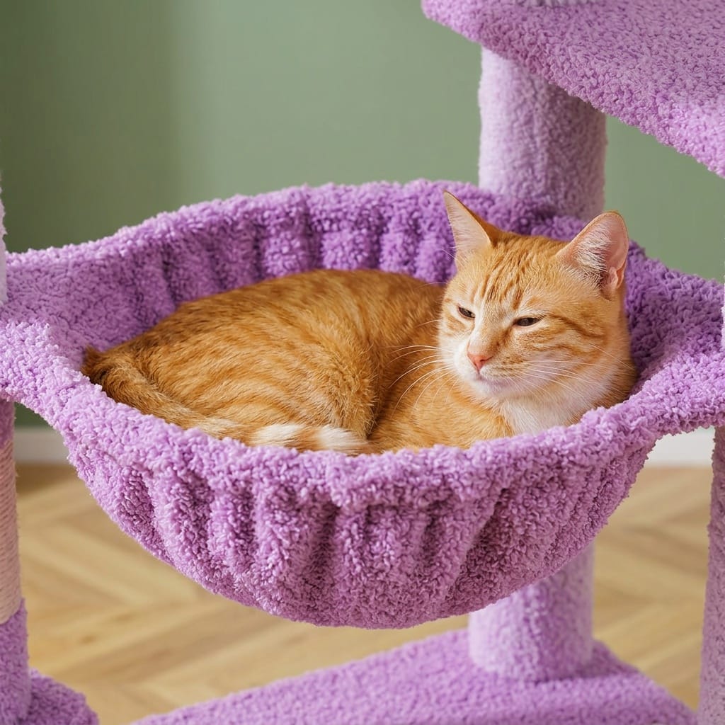 Arbre a chat violet