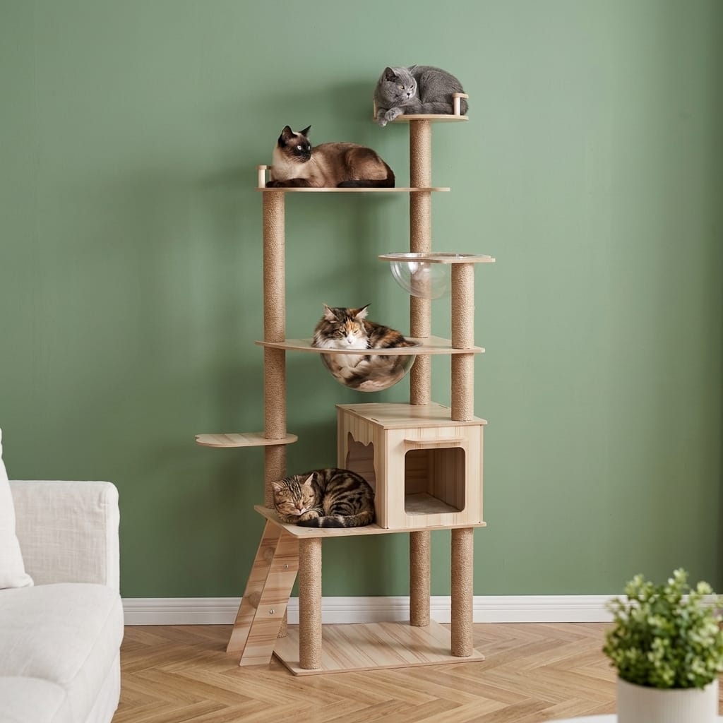 Arbre a chat xxl bois