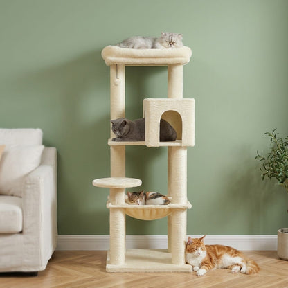Grand arbre a chat beige