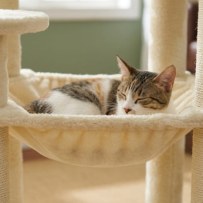 Grand arbre a chat beige