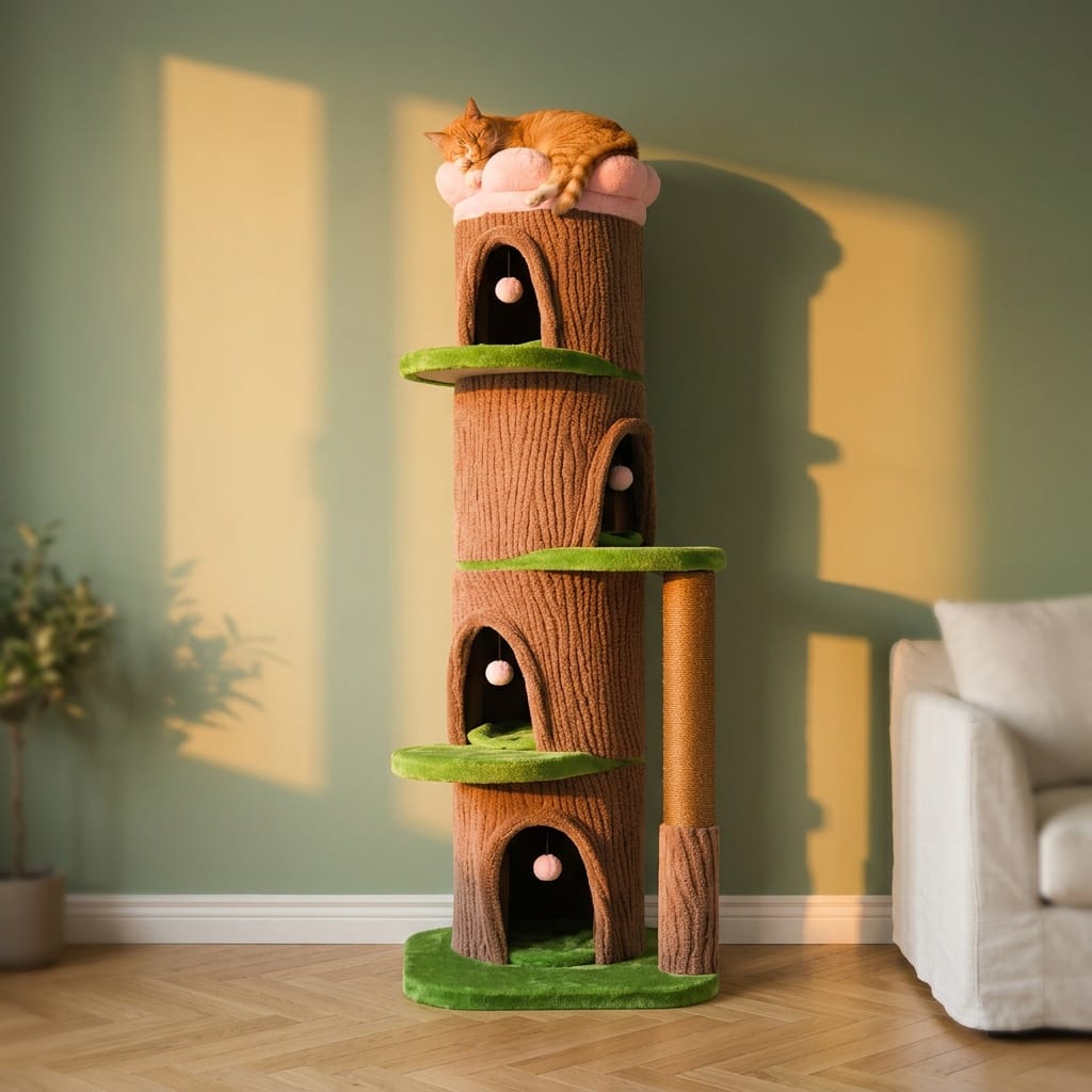 Grand arbre a chat fleur