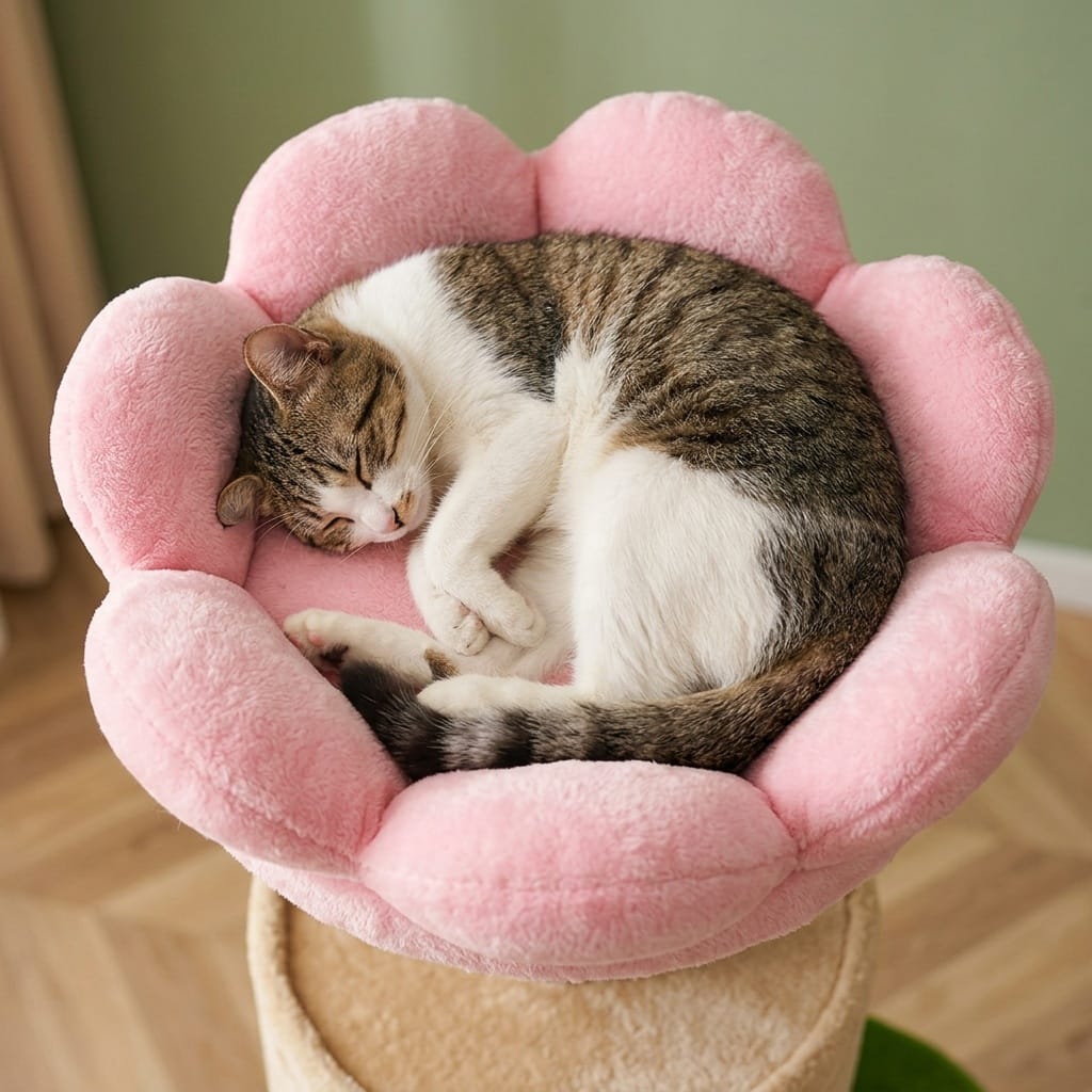 Grand arbre a chat fleur