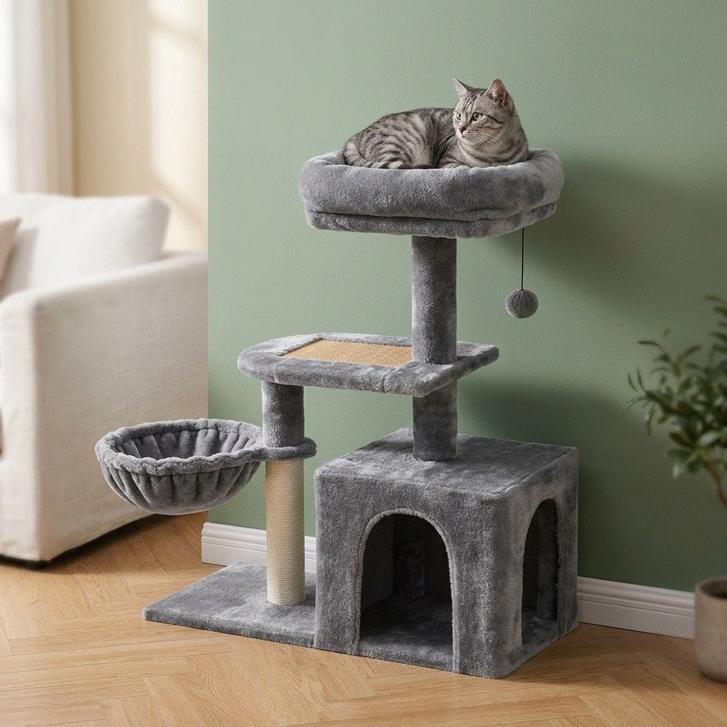 Petit arbre a chat avec balle