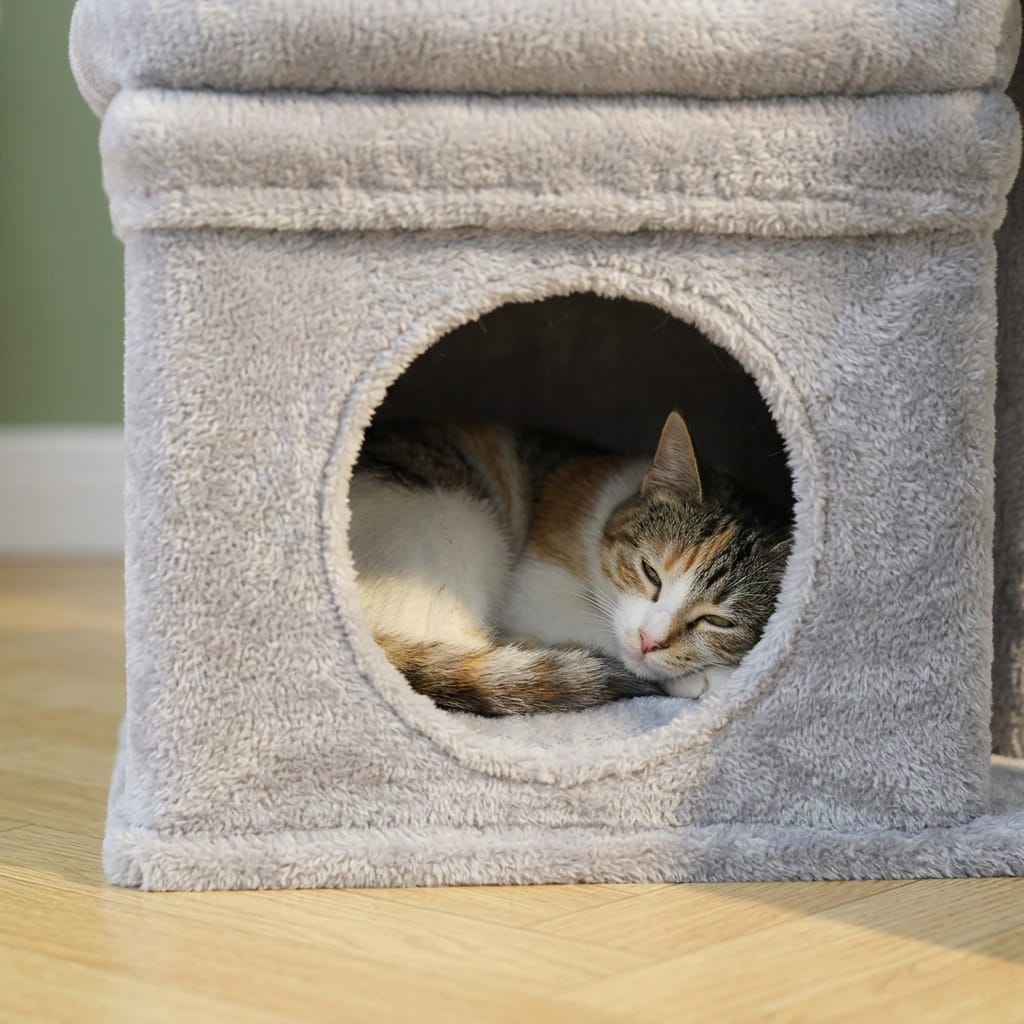 Petit arbre a chat avec boule