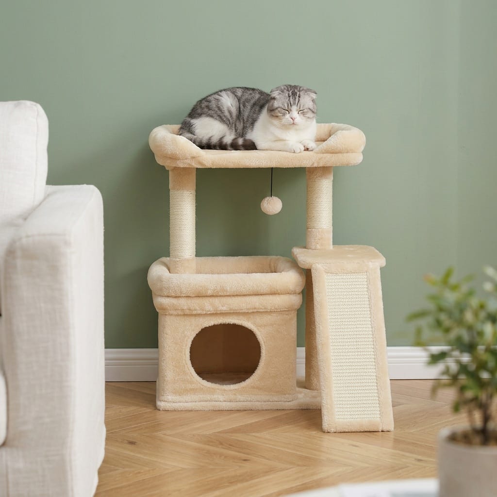 Petit arbre a chat avec coussin