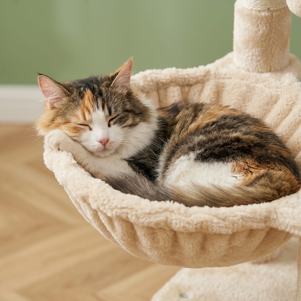 Petit arbre a chat beige