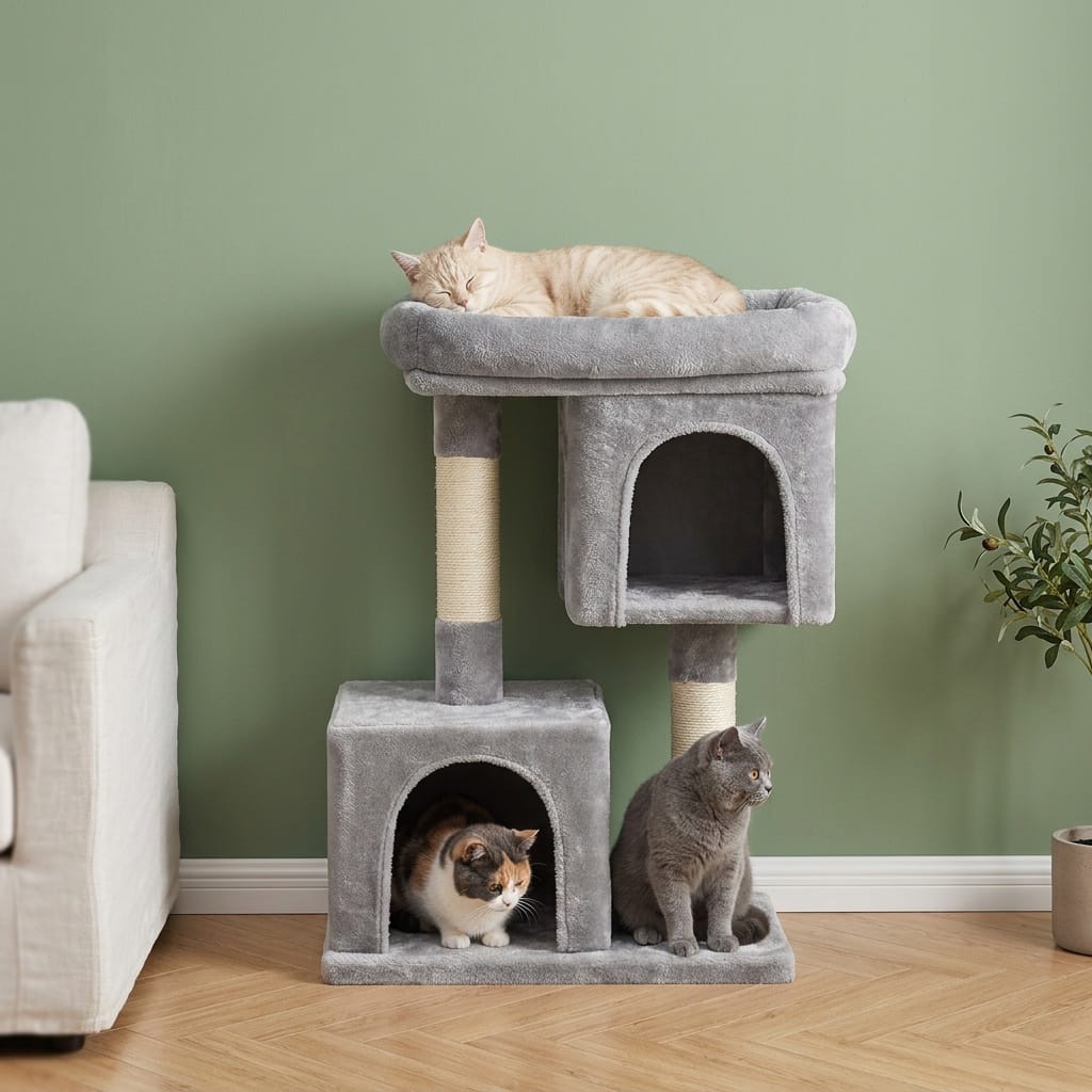 Petit arbre a chat gris