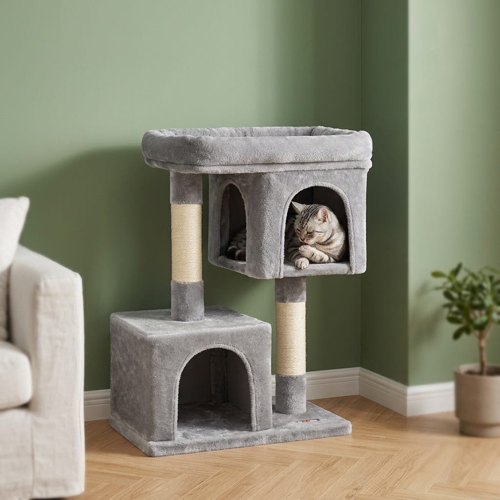 Petit arbre a chat gris