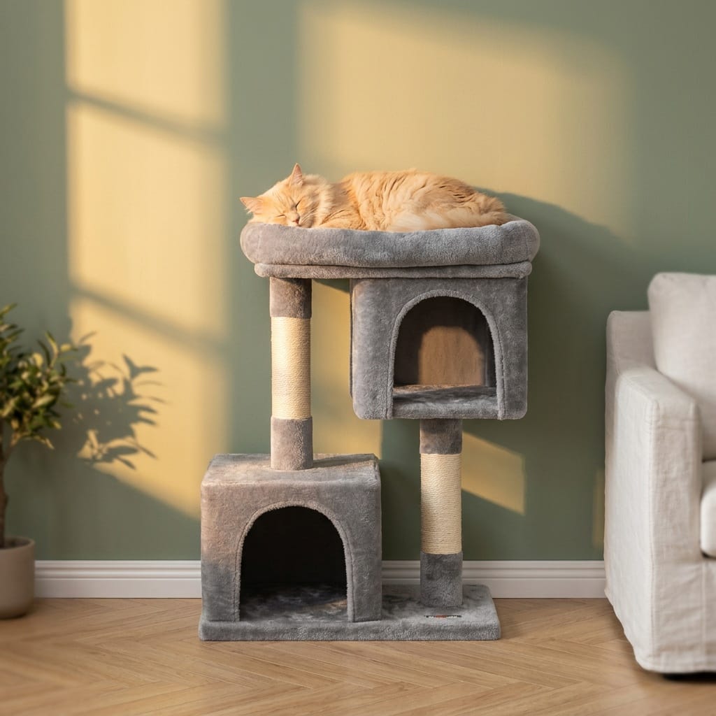 Petit arbre a chat gris